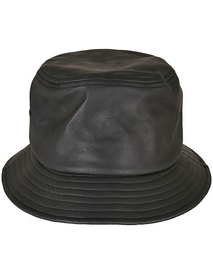 Imitation Leather Bucket Hat