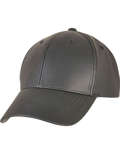 Synthetic Leather Alpha Shape Dad Cap