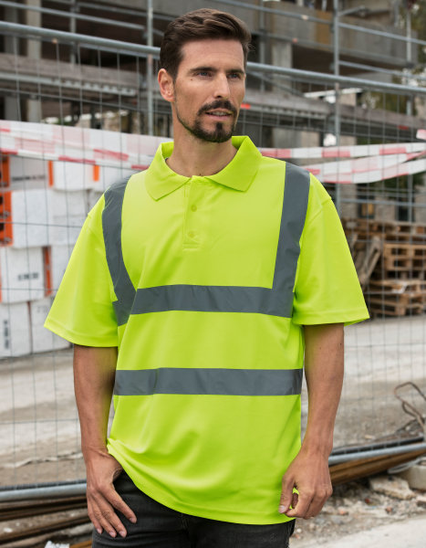 High-End Polycotton Hi-Vis Polo Shirt Cambridge