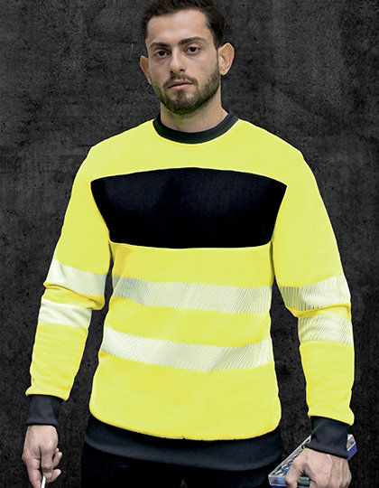 EOS Hi-Vis Workwear Sweatshirt With Printing Area