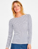 Women´s Long Sleeve Striped T-Shirt Marine