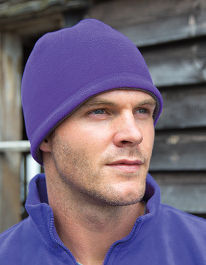 Reversible Fleece Skull Hat