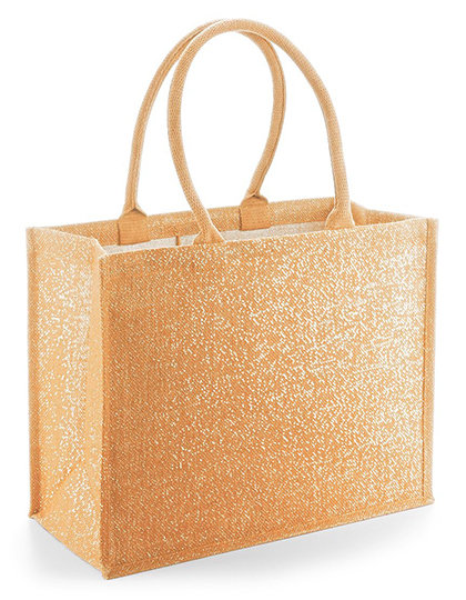 Shimmer Jute Shopper