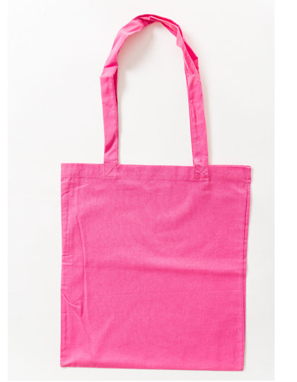 Cotton Bag Colored Long Handles