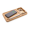 Bambus Desk Organizer mit 10 Wireless Charger