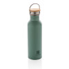 Moderne Stainless-Steel Flasche mit Bambusdeckel