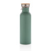 Moderne Stainless-Steel Flasche mit Bambusdeckel