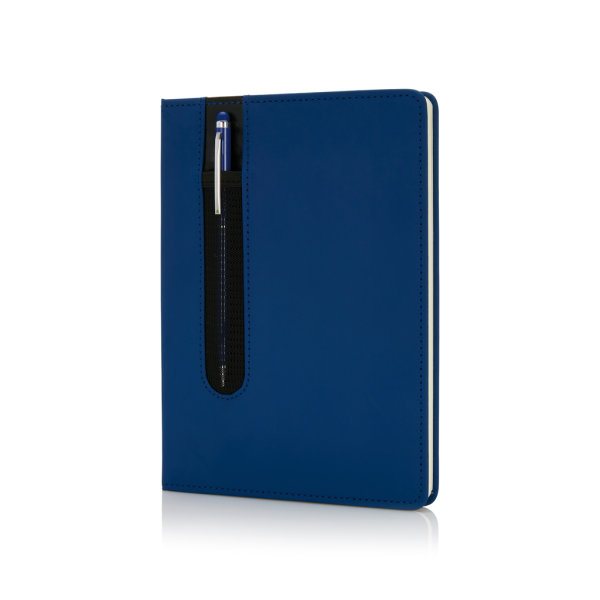 Basic Hardcover PU A5 Notizbuch mit Stylus-Stift