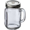 Glaskrug mit Metalldeckel, 450ml