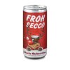 Geschenkartikel / Präsentartikel: FROHSECCO Elch (rot) - 24 x Promo Secco 0,2 l, Slimlinedose