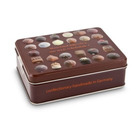 Geschenkartikel / Präsentartikel: Schokoladenauswahl - Pralinendose mit 125 g