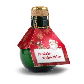 Kleinste Sektflasche der Welt! Fröhliche Weihnachten...