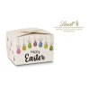 Geschenkartikel / Präsentartikel: Buntes Lindt Osternest - Lindt-Osterhase mit 8 Eiern, auch in individueller Pralinenschachtel