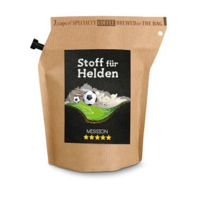 Geschenkartikel / Präsentartikel: WM-Kaffee Stoff...