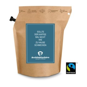 Geschenkartikel / Präsentartikel: WM-Kaffee Stoff für Helden, wiederverwendbarer Brühbeutel mit Fairtrade Kaffee aus Honduras