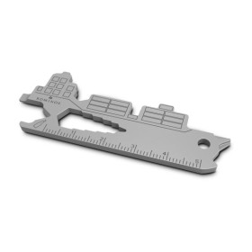 Geschenkartikel: ROMINOX® Key Tool Cargo Ship / Containerschiff (19 Funktionen) im Motiv-Mäppchen Werkzeug