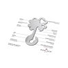 Geschenkartikel: ROMINOX® Key Tool Lucky Charm / Kleeblatt Glücksbringer (19 Funktionen) im Motiv-Mäppchen Werkzeug