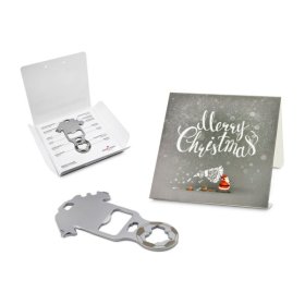 Geschenkartikel: ROMINOX® Key Tool / Multifunktionswerkzeug im Motiv-Mäppchen Merry Christmas