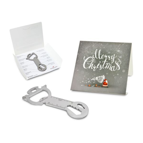 Geschenkartikel: ROMINOX® Key Tool Snake (18 Funktionen) im Motiv-Mäppchen Merry Christmas