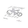 Geschenkartikel: ROMINOX® Key Tool Bicycle / Fahrrad (19 Funktionen) im Motiv-Mäppchen Merry Christmas