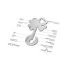 Geschenkartikel: ROMINOX® Key Tool Lucky Charm / Kleeblatt Glücksbringer (19 Funktionen) im Motiv-Mäppchen Merry Christmas