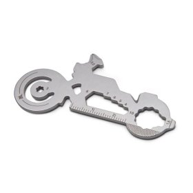 Geschenkartikel: ROMINOX® Key Tool Motorbike / Motorrad (21 Funktionen) im Motiv-Mäppchen Danke