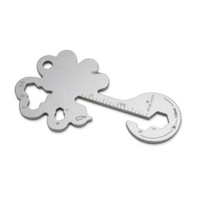 Geschenkartikel: ROMINOX® Key Tool Lucky Charm / Kleeblatt Glücksbringer (19 Funktionen) im Motiv-Mäppchen Danke