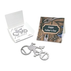 Geschenkartikel: ROMINOX® Key Tool / Multifunktionswerkzeug im Motiv-Mäppchen Happy Fathers Day