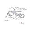 Geschenkartikel: ROMINOX® Key Tool Bicycle / Fahrrad (19 Funktionen) im Motiv-Mäppchen Happy Fathers Day