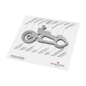 Geschenkartikel: ROMINOX® Key Tool Motorbike / Motorrad (21 Funktionen) im Motiv-Mäppchen Große Helden