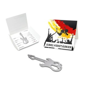 Geschenkartikel: ROMINOX® Key Tool / Multifunktionswerkzeug im Motiv-Mäppchen Deutschland Fan Jubelverstärker