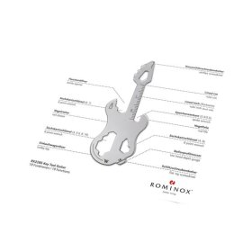 Geschenkartikel: ROMINOX® Key Tool Guitar / Gitarre (19 Funktionen) im Motiv-Mäppchen Deutschland Fan Jubelverstärker