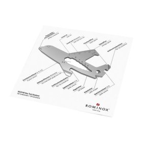 Geschenkartikel: ROMINOX® Key Tool Airplane / Flugzeug (18 Funktionen) im Motiv-Mäppchen Viel Glück