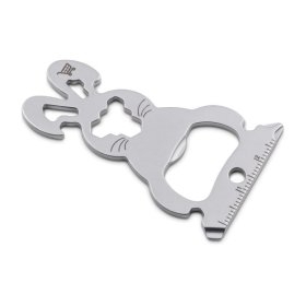 Geschenkartikel: ROMINOX® Key Tool Bunny / Hase (16 Funktionen) im Motiv-Mäppchen Frohe Ostern