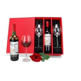 Geschenkset / Präsenteset: Rotwein für Zwei