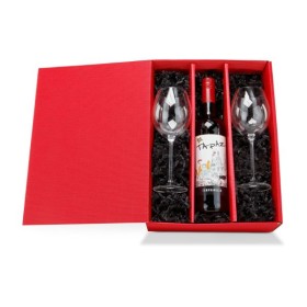 Geschenkset / Präsenteset: Rotwein für Zwei