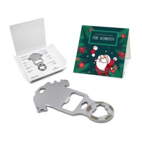 Geschenkartikel: ROMINOX® Key Tool / Multifunktionswerkzeug im Motiv-Mäppchen Frohe Weihnachten