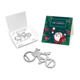 Geschenkartikel: ROMINOX® Key Tool / Multifunktionswerkzeug im Motiv-Mäppchen Frohe Weihnachten