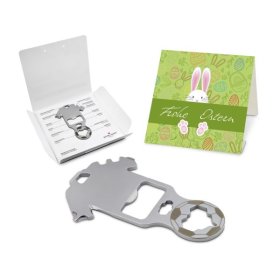 Geschenkartikel: ROMINOX® Key Tool / Multifunktionswerkzeug im Motiv-Mäppchen Osterhase