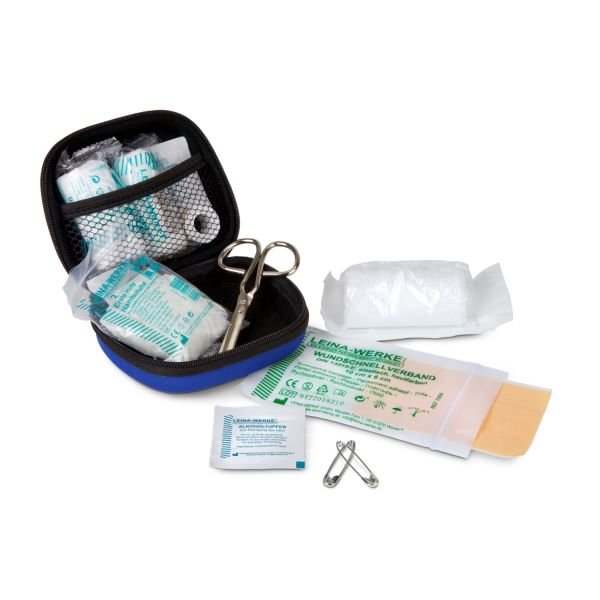 First Aid Kit blau - Erste Hilfe Set, 12-teilig, deutsche Markenware