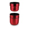 ROMINOX® Isolierkanne // Cup in Cup - mit 2 Deckeln - Rot