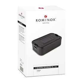 ROMINOX® Lunchbox // Quadra Schwarz matt XL