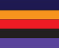 Navy/Orange/Red/Black/Purple